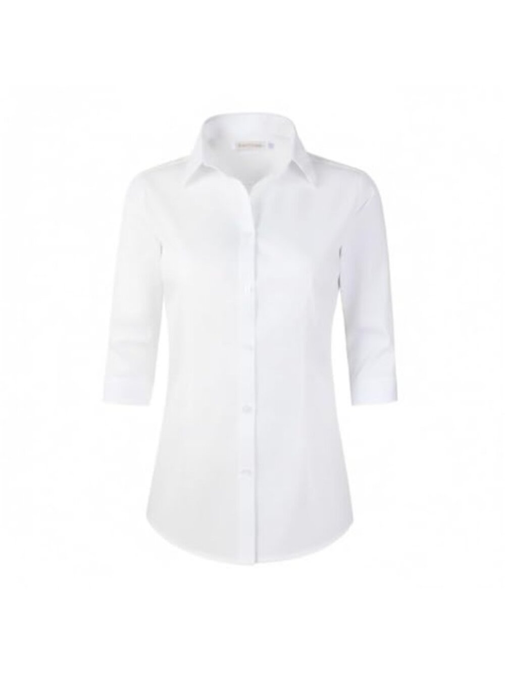 Women's 3/4 Sleeve Cotton Blend Button Down Shirt